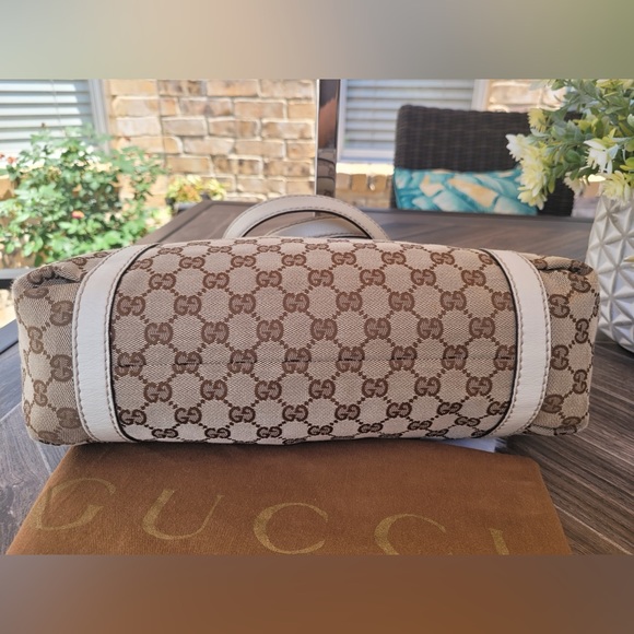 GUCCI Beige Web Tote Bag - Picture 15 of 16